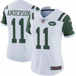 Womens Nike New York Jets 11 Robby Anderson Elite White NFL Jersey