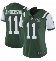 Womens Nike New York Jets 11 Robby Anderson Green Team Color Vapor Untouchable Limited Player NFL Jersey