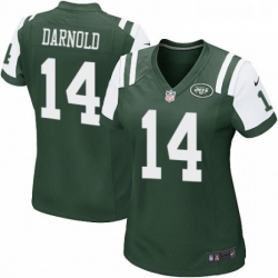 Womens Nike New York Jets 14 Sam Darnold Game Green Team Color NFL Jersey