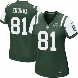 Womens Nike New York Jets 81 Quincy Enunwa Game Green Team Color NFL Jersey