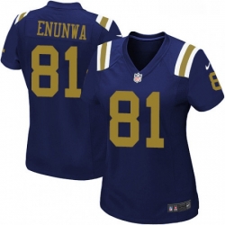 Womens Nike New York Jets 81 Quincy Enunwa Limited Navy Blue Alternate NFL Jersey