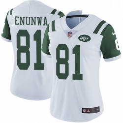 Womens Nike New York Jets 81 Quincy Enunwa White Vapor Untouchable Limited Player NFL Jersey