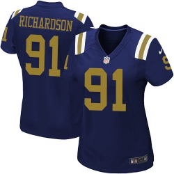 Women's Nike New York Jets #91 Sheldon Richardson Limited Navy Blue Alternate