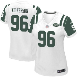 Women's Nike New York Jets #96 Muhammad Wilkerson Elite White NFL Jersey