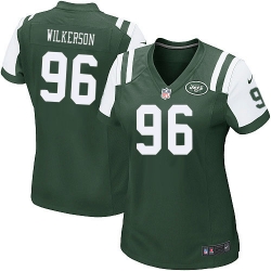Women's Nike New York Jets #96 Muhammad Wilkerson Limited Green Team Color NFL Jersey