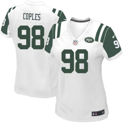 Women's Nike New York Jets #98 Quinton Coples Game White NFL Jersey