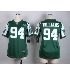 nike women nfl jerseys new york jets 94 williams green[nike]