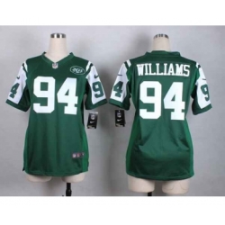 nike women nfl jerseys new york jets 94 williams green[nike]
