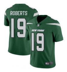 Jets 19 Andre Roberts Green Team Color Youth Stitched Football Vapor Untouchable Limited Jersey