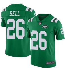 Jets 26 LeVeon Bell Green Youth Stitched Football Limited Rush Jersey