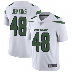 Jets 48 Jordan Jenkins White Youth Stitched Football Vapor Untouchable Limited Jersey
