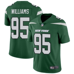 Jets 95 Quinnen Williams Green Team Color Youth Stitched Football Vapor Untouchable Limited Jersey