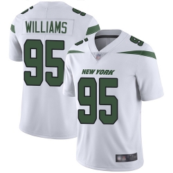 Jets 95 Quinnen Williams White Youth Stitched Football Vapor Untouchable Limited Jersey