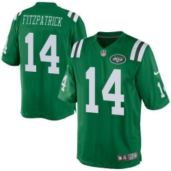 Nike Jets #14 Ryan Fitzpatrick Green Youth Stitched NFL Elite Rush Jersey