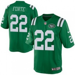 Nike Jets #22 Matt Forte Green Youth Stitched NFL Elite Rush Jersey