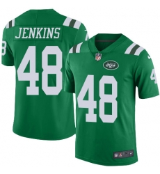 Nike Jets #48 Jordan Jenkins Green Youth Stitched NFL Limited Rush Jersey