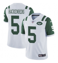 Nike Jets #5 Christian Hackenberg White Youth Stitched NFL Vapor Untouchable Limited Jersey