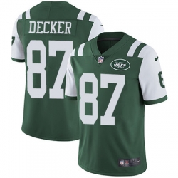 Nike Jets #87 Eric Decker Green Team Color Youth Stitched NFL Vapor Untouchable Limited Jersey