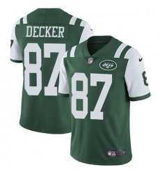 Nike Jets #87 Eric Decker Green Team Color Youth Stitched NFL Vapor Untouchable Limited Jersey
