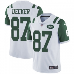 Nike Jets #87 Eric Decker White Youth Stitched NFL Vapor Untouchable Limited Jersey