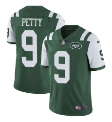 Nike Jets #9 Bryce Petty Green Team Color Youth Stitched NFL Vapor Untouchable Limited Jersey
