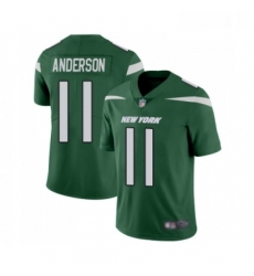 Youth New York Jets 11 Robby Anderson Green Team Color Vapor Untouchable Limited Player Football Jersey