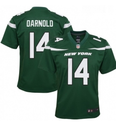 Youth New York Jets 14 Sam Darnold Game Jersey Green