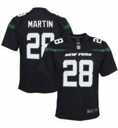 Youth New York Jets 28 Curtis Martin Nike Retired Player Game Jersey Black