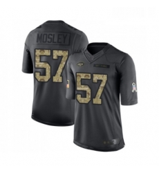 Youth New York Jets 57 CJ Mosley Limited Black 2016 Salute to Service Football Jersey