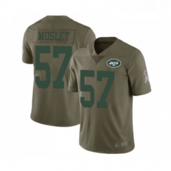 Youth New York Jets 57 CJ Mosley Limited Olive 2017 Salute to Service Football Jersey
