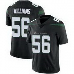 Youth New York Jets Quincy Williams #56 Black Vapor Limited Stitched Football Jersey
