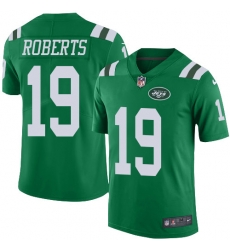 Youth Nike Jets 19 Andre Roberts Green Stitched NFL Limited Rush Jersey