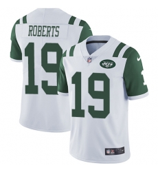 Youth Nike Jets 19 Andre Roberts White Stitched NFL Vapor Untouchable Limited Jersey