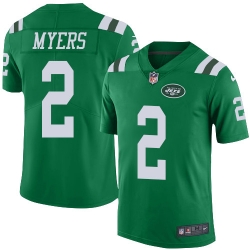 Youth Nike Jets 2 Jason Myers Green Stitched NFL Limited Rush Jersey