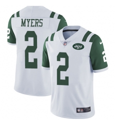Youth Nike Jets 2 Jason Myers White Stitched NFL Vapor Untouchable Limited Jersey