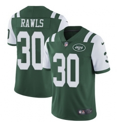 Youth Nike Jets #30 Thomas Rawls Green Team Color Youth Stitched NFL Vapor Untouchable Limited Jersey