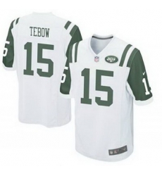 Youth Nike NFL New York Jets #15 Tim Tebow White Jerseys