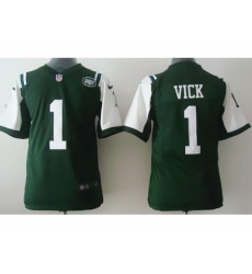 Youth Nike New York Jets #1 Michael Vick Green NFL Jerseys