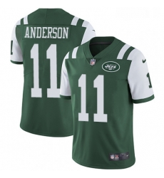 Youth Nike New York Jets 11 Robby Anderson Green Team Color Vapor Untouchable Limited Player NFL Jersey