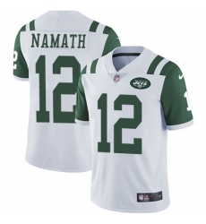 Youth Nike New York Jets 12 Joe Namath Elite White NFL Jersey