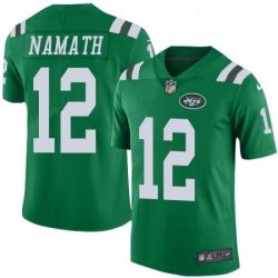 Youth Nike New York Jets 12 Joe Namath Limited Green Rush Vapor Untouchable NFL Jersey