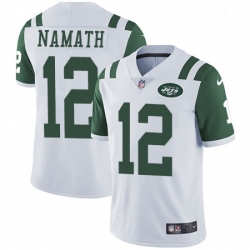 Youth Nike New York Jets 12 Joe Namath White Vapor Untouchable Limited Player NFL Jersey