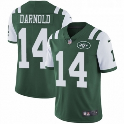 Youth Nike New York Jets 14 Sam Darnold Green Team Color Vapor Untouchable Elite Player NFL Jersey