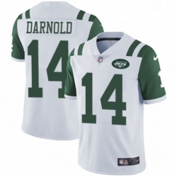 Youth Nike New York Jets 14 Sam Darnold White Vapor Untouchable Limited Player NFL Jersey