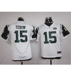 Youth Nike New York Jets #15 Tebow White Nike NFL Jerseys