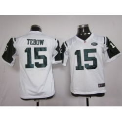 Youth Nike New York Jets #15 Tebow White Nike NFL Jerseys