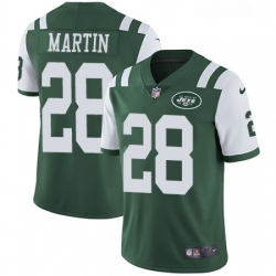 Youth Nike New York Jets 28 Curtis Martin Green Team Color Vapor Untouchable Limited Player NFL Jersey