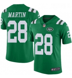 Youth Nike New York Jets 28 Curtis Martin Limited Green Rush Vapor Untouchable NFL Jersey