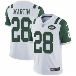 Youth Nike New York Jets 28 Curtis Martin White Vapor Untouchable Limited Player NFL Jersey