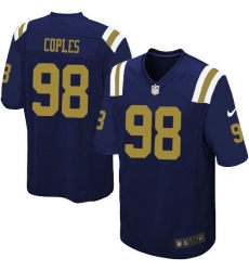 Youth Nike New York Jets #98 Quinton Coples Elite Navy Blue Alternate NFL Jersey